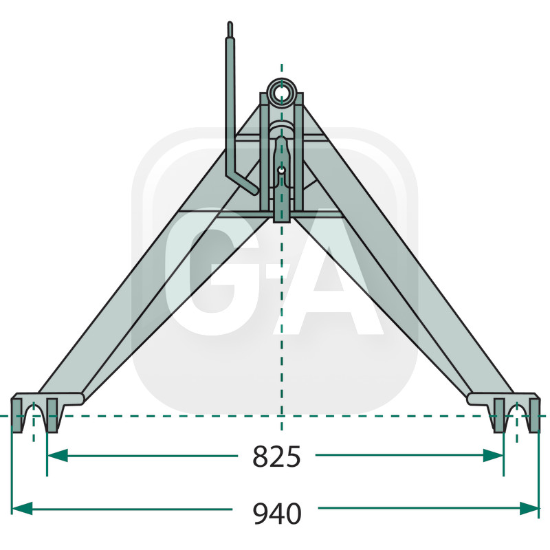 Attelage triangulaire